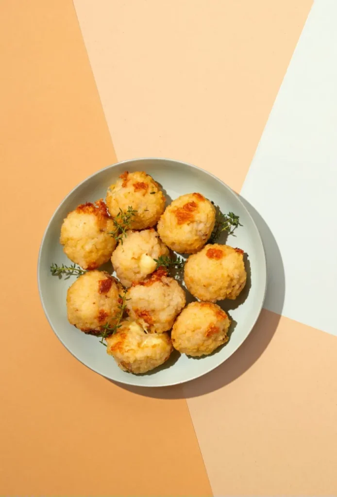 Crocchette di riso noci e scamorza