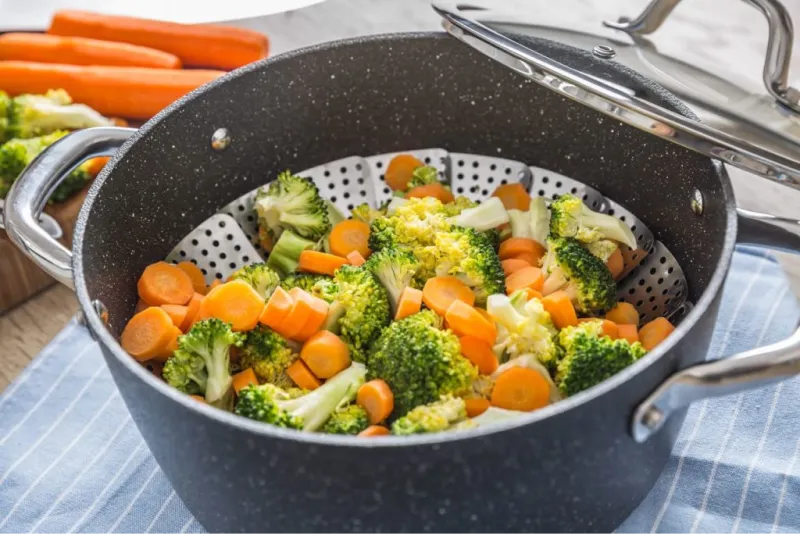 Verdure cotte al vapore