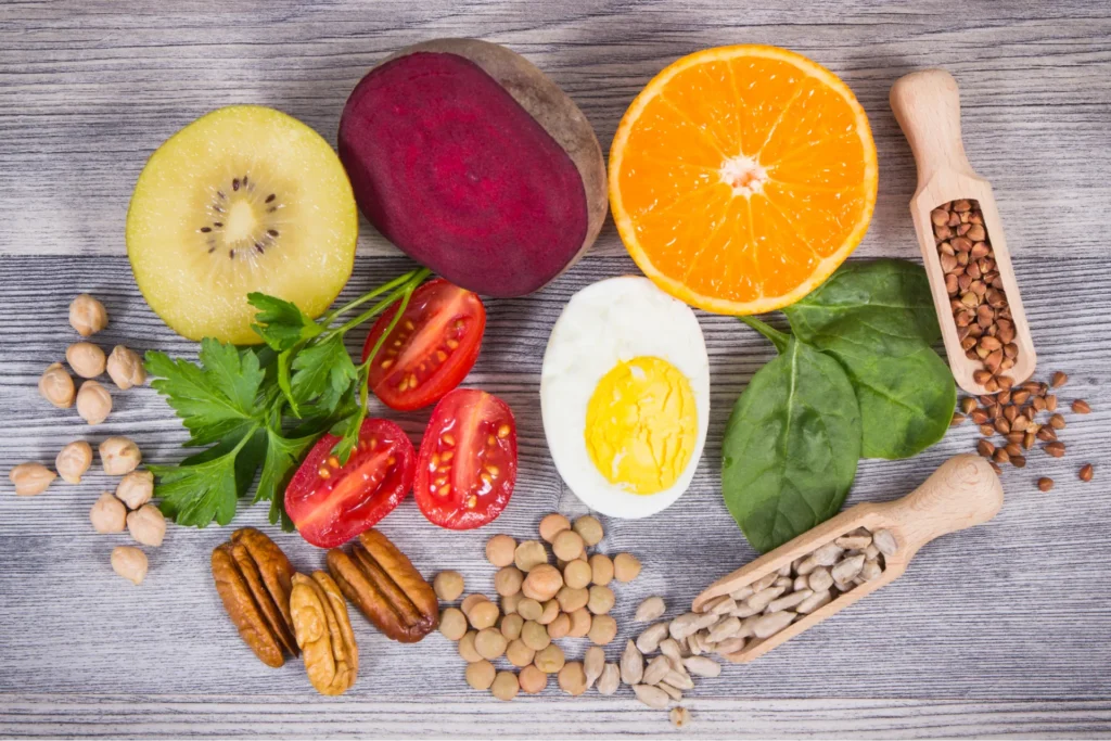 Cibi vari ricchi di vitamina B