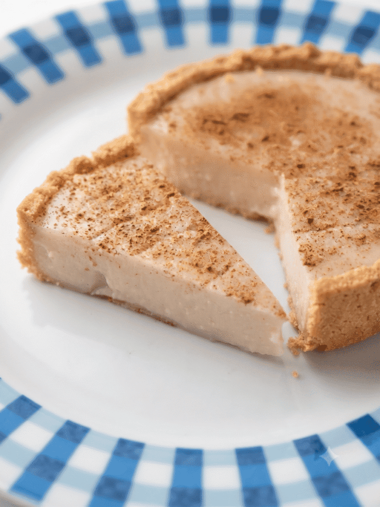 Biancomangiare cremoso con cannella, dolce tradizionale italiano.